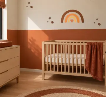 Terracotta babykamer inspiratie